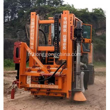 Highway Guardrail Pile Driver and Extractor